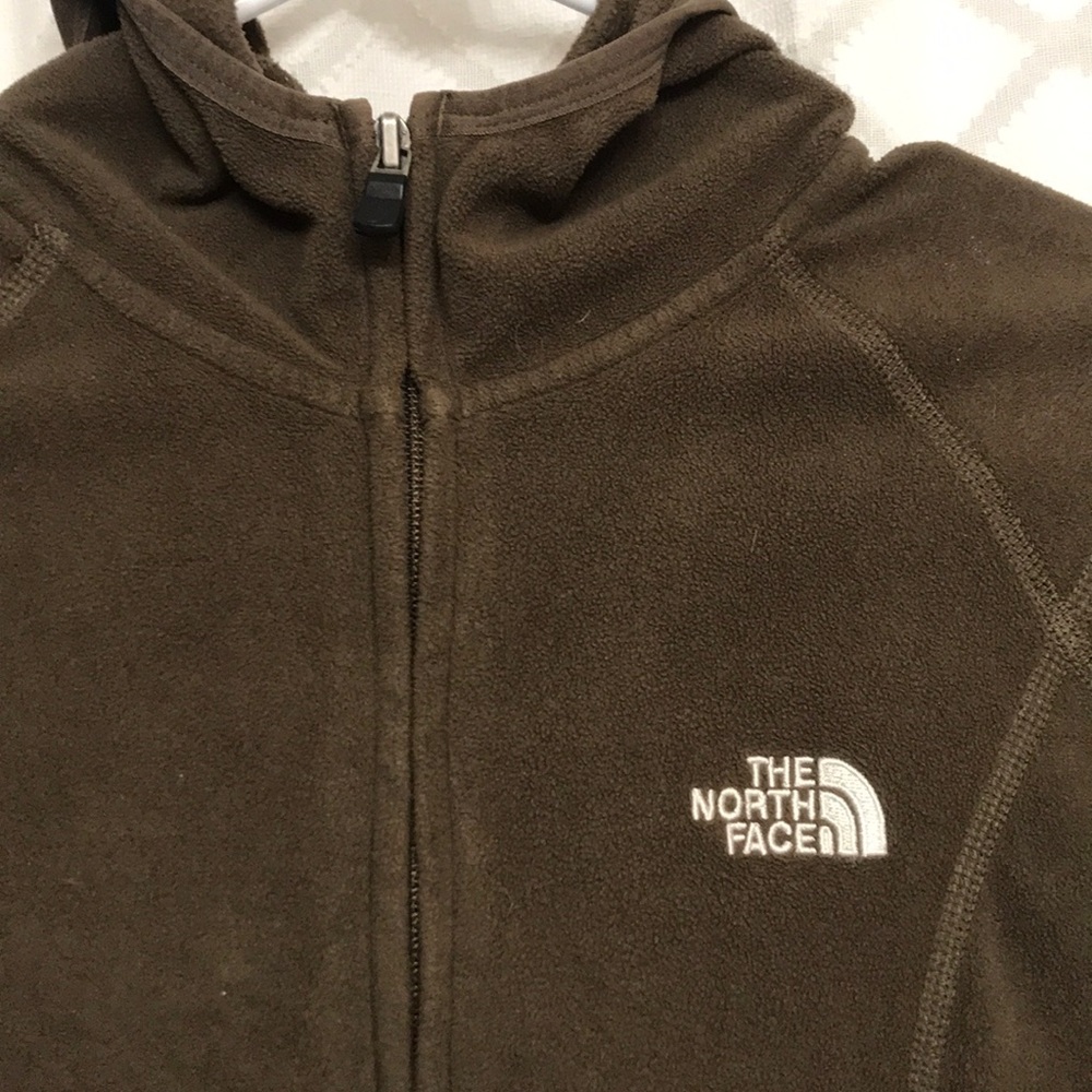 The North Face hooded fleece zip up jacket